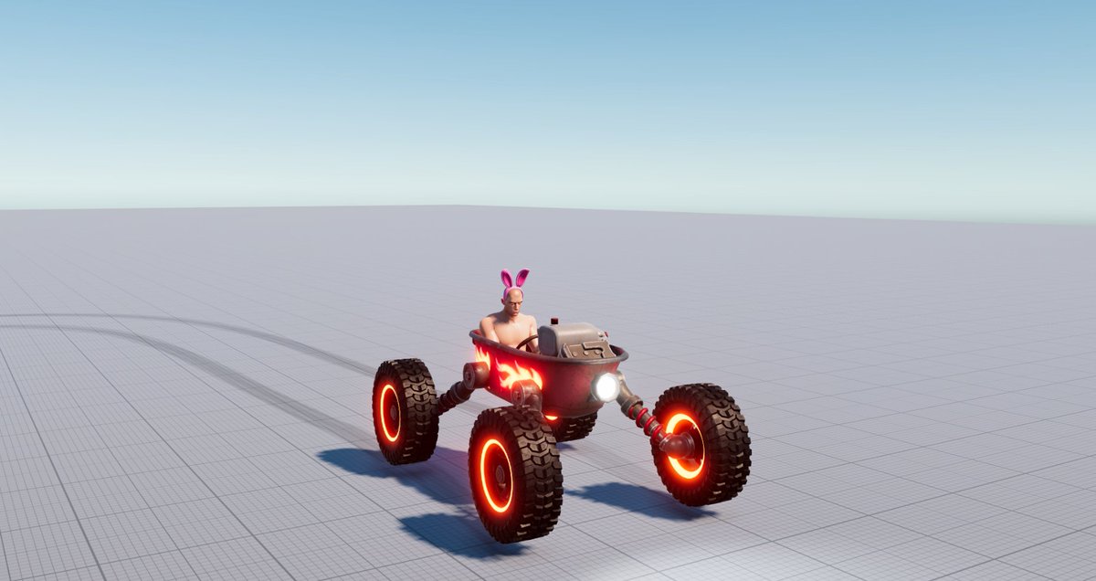Jeff requested something sexy... and our 3D artist said, 'Say less.' 🐰🔥

#indiedev #gamedev #drivingishard