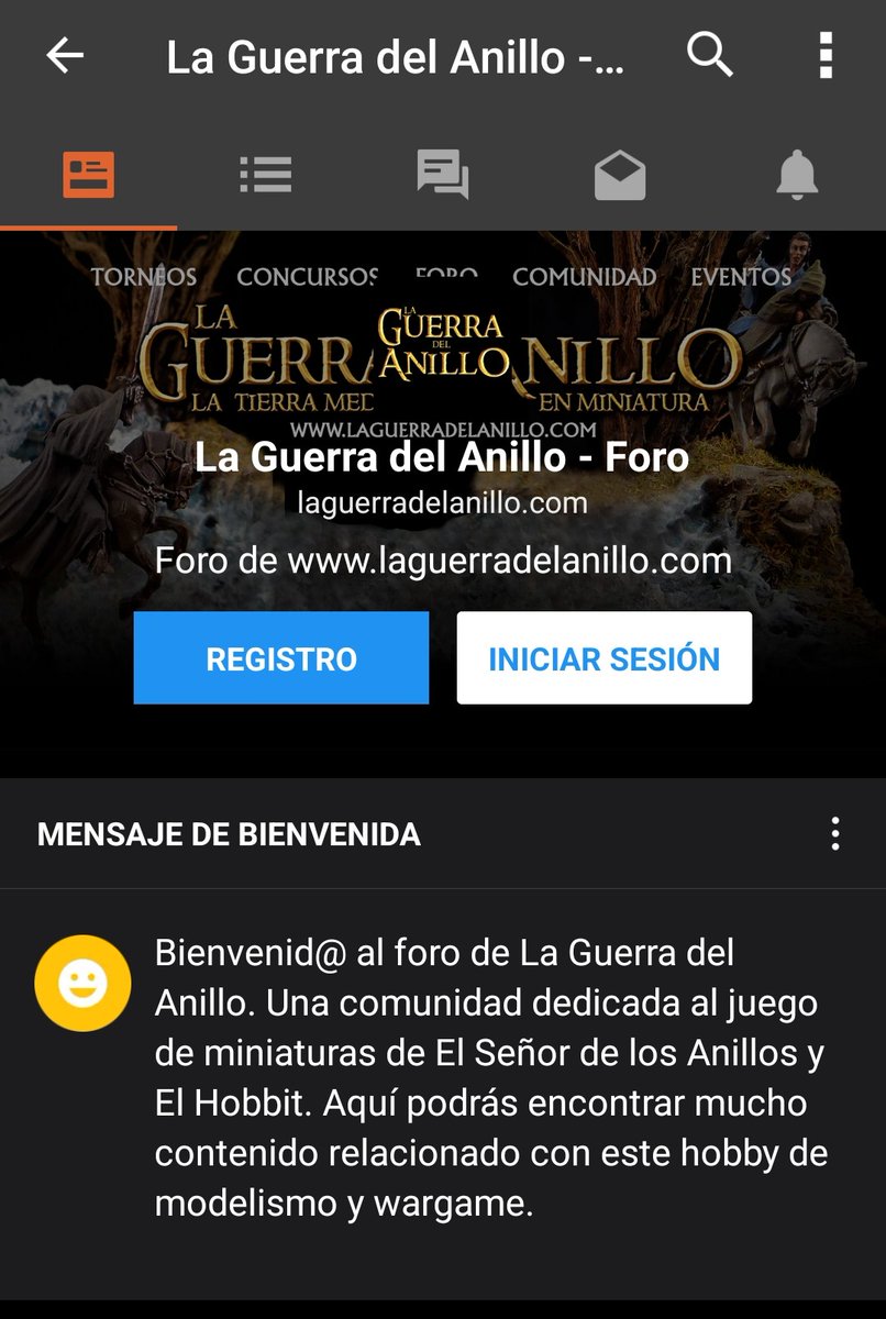 La Guerra del Anillo llega a Tapatalk para que la participación en el foro sea más cómoda.

#warhammerofficial #warhammercommunity #laguerradelanillo #thehobbit #lotr 

laguerradelanillo.com/comunidad/la-g…
