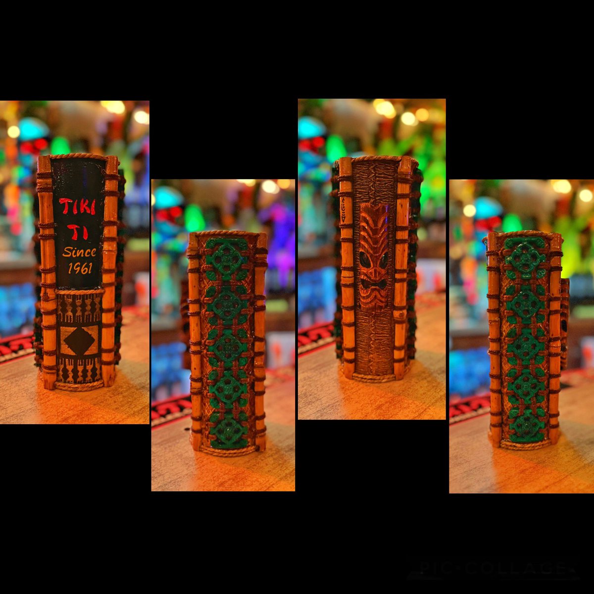 Tiki-Ti tribute mug made by <a href="/mr/">mr</a>.chimpy. 3D printed tiles, bamboo from the grove behind the bar, and vinyl and rattan from the original barfront that was installed in 1961. #tiki #tikiti #tikibar #club4427 #tikimug #tikimugs #polynesianpop #polynesianpopculture #LosAngeles