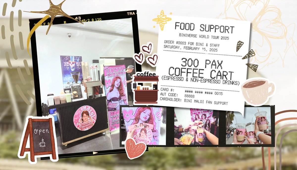 Bini Maloi Fan Support ๐ (@maloifansupport) on Twitter photo ๐๐๐ฐ๐ธ๐ ๐'๐บ ๐๐ป ๐๐ผ๐๐ฒ: ๐๐๐ฐ๐ธ๐ ๐ง๐ฟ๐ฒ๐ฎ๐๐ ๐ฑ๐งโ๏ธ
B. Three hundred (300) cups of coffee were provided for <a href="/BINI_ph/">BINI_PH</a> and the BINIverse concert staff.
#BINIMaloi <a href="/bini_maloi/">Maloi Ricalde เฑจเง</a>
#LuckyInLove #BINIWT2025
#BINIVerseWorldTour2025 ๐๐๐ฐ๐ธ๐ ๐'๐บ ๐๐ป ๐๐ผ๐๐ฒ: ๐๐๐ฐ๐ธ๐ ๐ง๐ฟ๐ฒ๐ฎ๐๐ ๐ฑ๐งโ๏ธ
B. Three hundred (300) cups of coffee were provided for <a href="/BINI_ph/">BINI_PH</a> and the BINIverse concert staff.
#BINIMaloi <a href="/bini_maloi/">Maloi Ricalde เฑจเง</a>
#LuckyInLove #BINIWT2025
#BINIVerseWorldTour2025