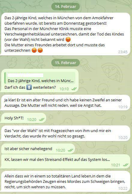 Offenbar sind die Opfer in München schon vor Tagen gestorben, doch die Öffentlichkeit sollte es nicht erfahren. Eine Regierung, die den Bürgern gegenüber lügt, ist eine Schande für Deutschland. Diese Nachrichten habe ich dazu gestern Abend weitergeleitet bekommen: