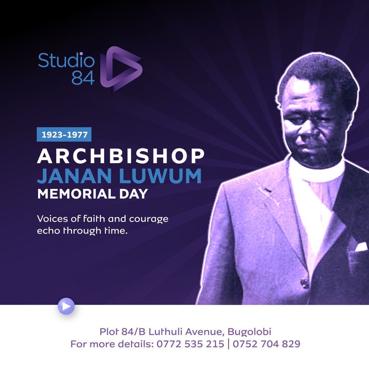 Voices of faith 🙏 and courage 💪 echo through time. Remembering Archbishop Janani Luwum.

#FaithAndCourage #JananiLuwumday #LegacyLivesOn