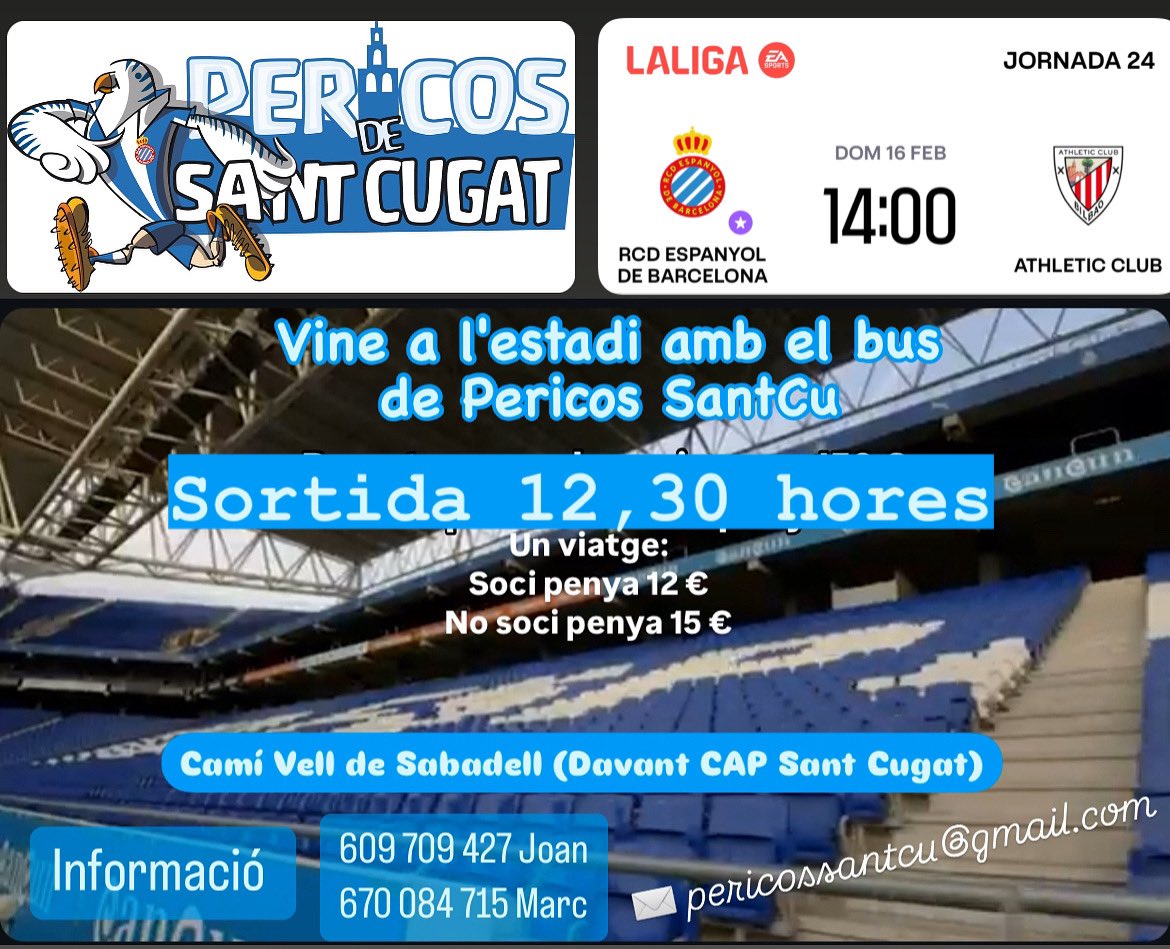 Tots a l'Estadi #pericosSantcu  <a href="/fcp_espanyol/">FCPE</a> <a href="/RCDEspanyol/">RCD Espanyol de Barcelona</a> #rcde