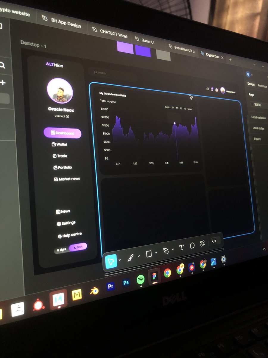 oracle__neox's tweet image. Crypto dashboard 
WIP