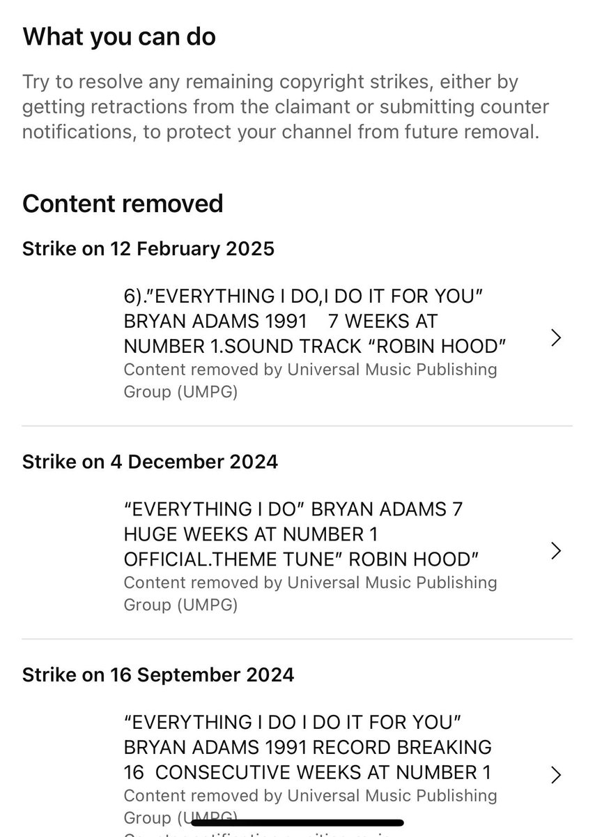 I contacted the copyright company &amp; no reply &amp; counter notification rejected 🥲I did attend the copyright school process during the week, but I'm still showing 3 strikes, one 6 months ago wasn't removed its causing me so much distress due to my unintentional mistake. #YouTube