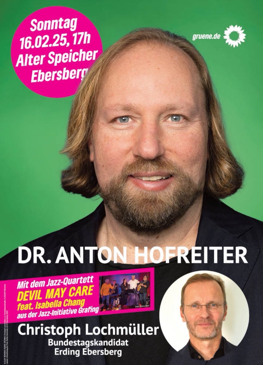 gruenEBE's tweet photo. Heute Abend kommt Anton Hofreiter, Spitzenkandidat der bayerischen Grünen nach #Ebersberg: Bist du dabei?

Ab 17 Uhr: Einlass &amp; Musik
Ab 18 Uhr: Input, Fragen &amp; Antworten https://t.co/lv19Cs2QyM