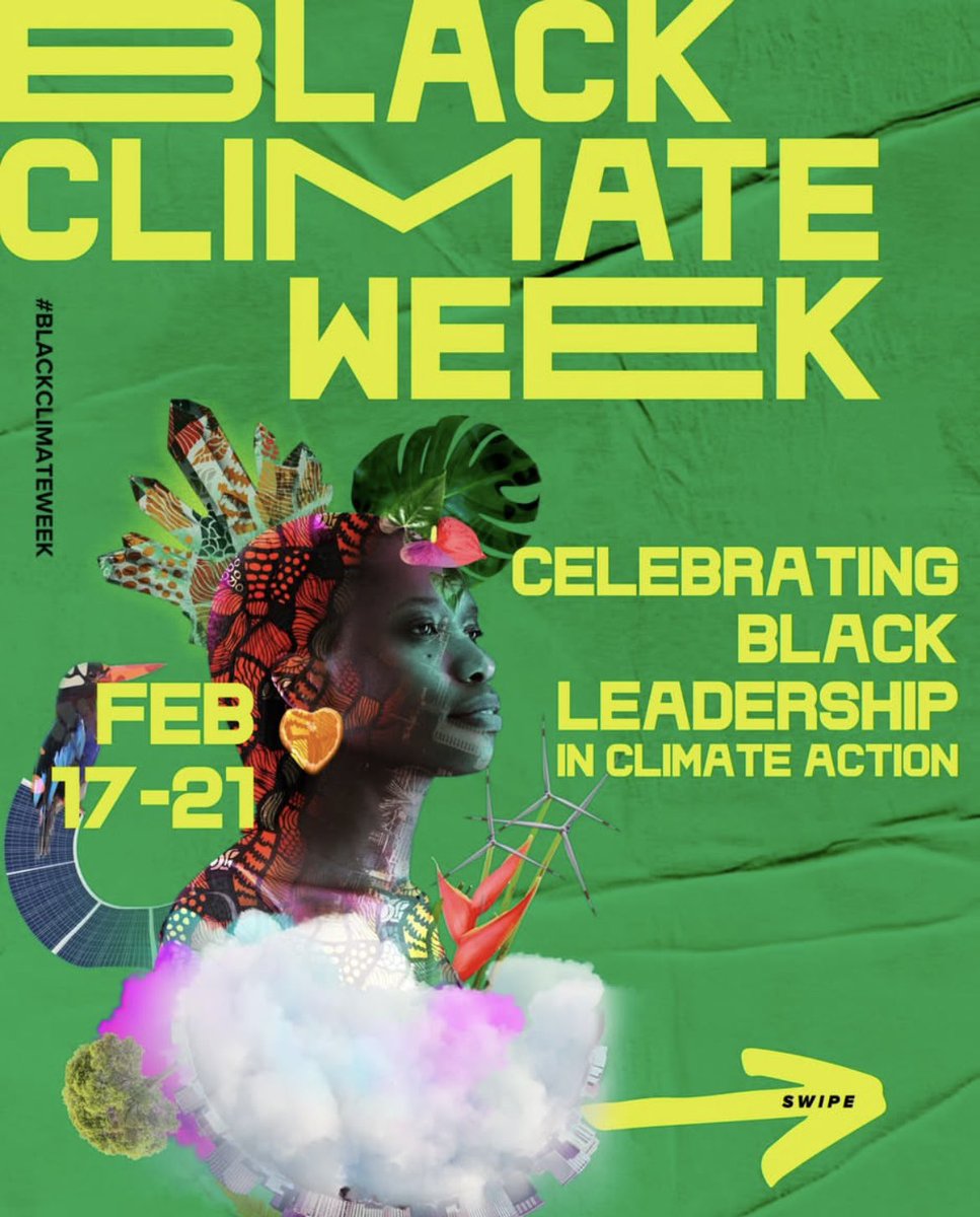 Black communities make the smallest carbon footprint, yet they face the worst of environmental degradation. This proximity to the problems means frontline communities are also at the forefront of climate solutions. #BlackClimateWeek