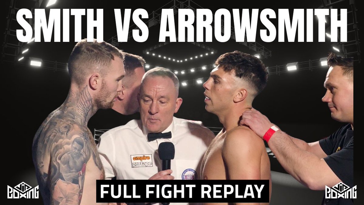 Beau Smith v Dale Arrowsmith | Full Fight Replay youtu.be/wrZbf9zdURg?si… 

The Walker Activity Dome, Newcastle.  Saturday 15th February 2025.

#BeauSmith | #Replay | #FullFight | #VIPBoxing | <a href="/BeauSmi39815160/">Beau Smith</a> | <a href="/BoxingTenacity/">Tenacity boxing</a>