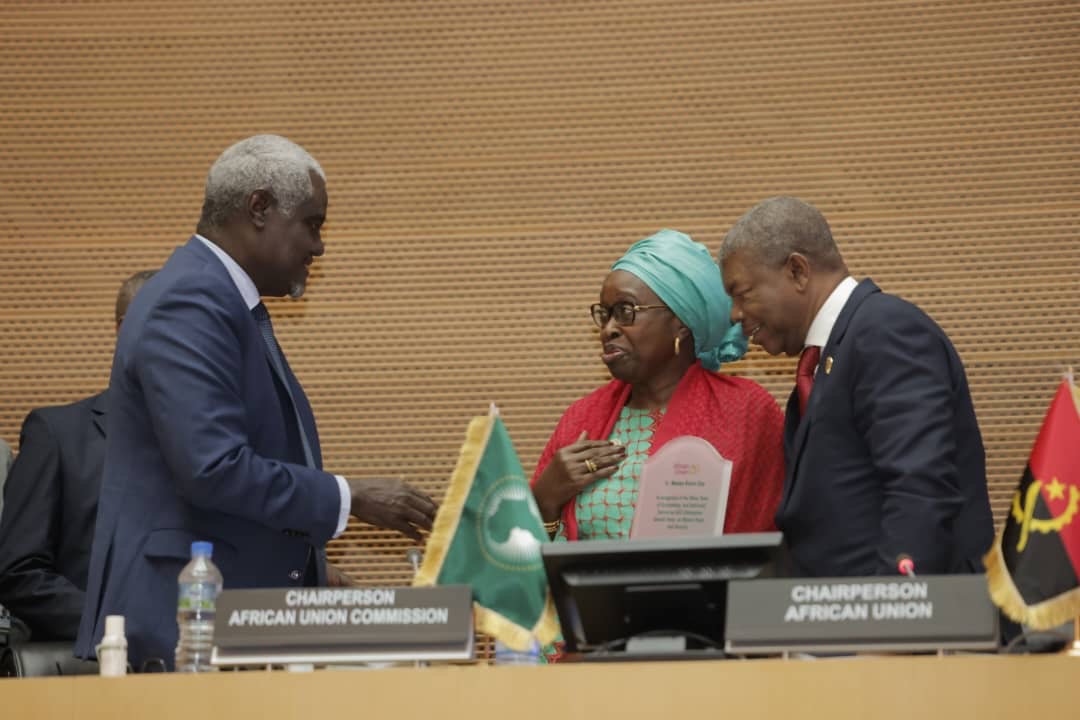 AWLNetwork's tweet image. Congratulations to @AUBinetaDiop on being recognized by H.E. @AUC_MoussaFaki  for her many years of outstanding and dedicated service as the AUC Chairperson’s Special Envoy on WPS