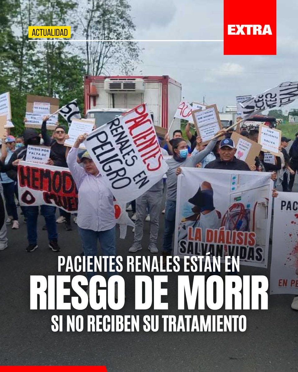 DiarioExtraEc's tweet photo. En Ecuador, los pacientes renales están en riesgo de morir debido a la falta de pago a las clínicas dializadoras.

Revisa el tema 👉 https://t.co/1veWiwqOSm https://t.co/Qn5rqnncGE