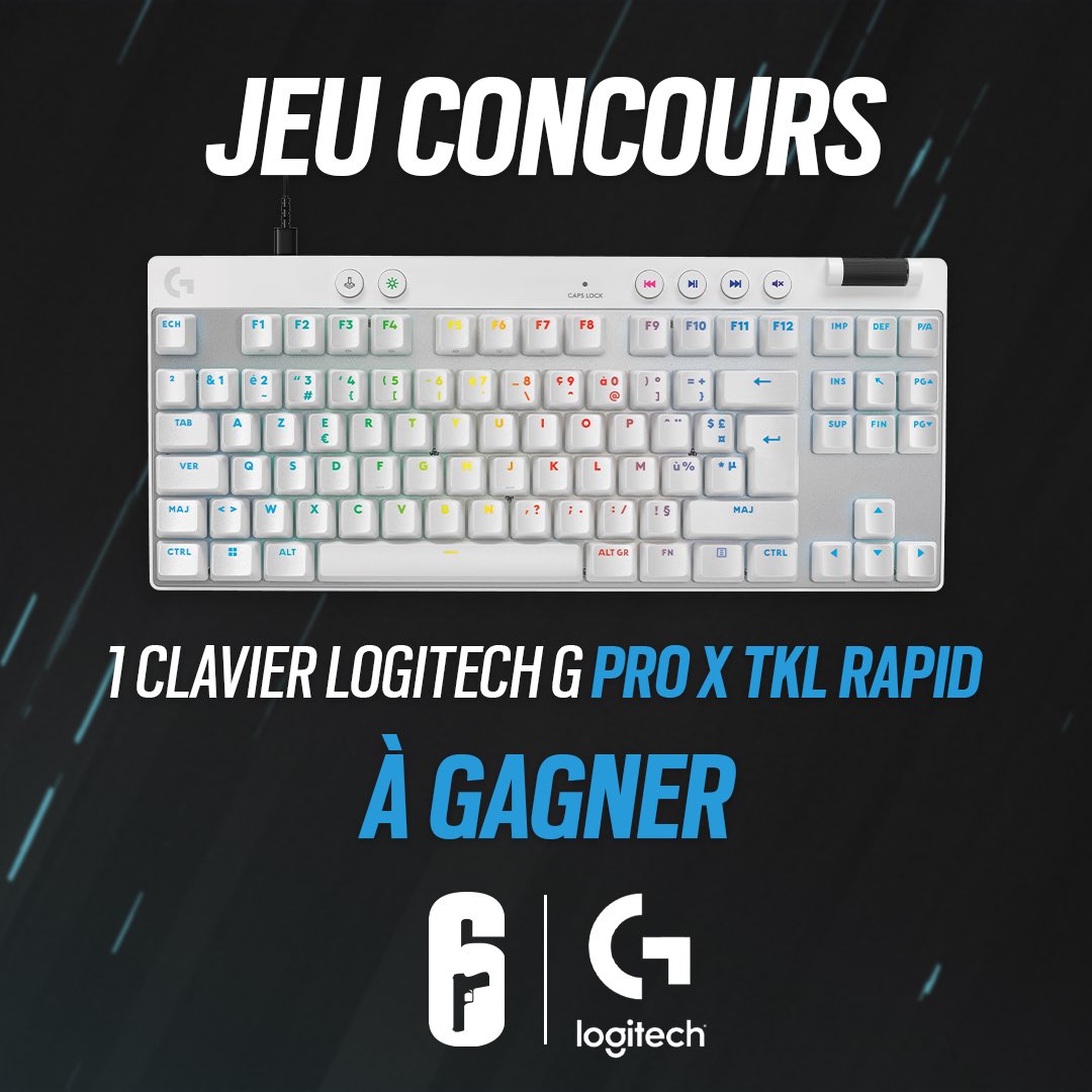 Rainbow Six Siege FR (@rainbow6fr) on Twitter photo Ce soir <a href="/TeamBDS/">Team BDS</a> est en FINALE du Six Invitational ! 🏆
Pour l'occasion, on vous fait gagner le nouveau clavier PRO X TKL RAPID avec <a href="/LogitechGFrance/">Logitech G France</a> 🤩
Pour participer :
✅ Abonne-toi à <a href="/Rainbow6FR/">Rainbow Six Siege X FR</a> & <a href="/LogitechGFrance/">Logitech G France</a>
❤️ Like le post
💬 Commente l'équipe que tu vois gagner Ce soir <a href="/TeamBDS/">Team BDS</a> est en FINALE du Six Invitational ! 🏆
Pour l'occasion, on vous fait gagner le nouveau clavier PRO X TKL RAPID avec <a href="/LogitechGFrance/">Logitech G France</a> 🤩
Pour participer :
✅ Abonne-toi à <a href="/Rainbow6FR/">Rainbow Six Siege X FR</a> & <a href="/LogitechGFrance/">Logitech G France</a>
❤️ Like le post
💬 Commente l'équipe que tu vois gagner