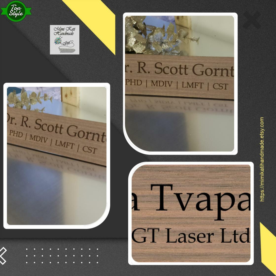 KatiHandmade's tweet image. 🐕 Big deals! Wooden Desk Name Plate, 10in x 2.5in Custom Engraved Sign with Standoffs, Personalised Desk Name Plate, Office Plaque, Executive Desk Plate only at £21.67 on mimikatihandmade.etsy.com/listing/978815… Hurry. #DeskSign #DeskNameSign