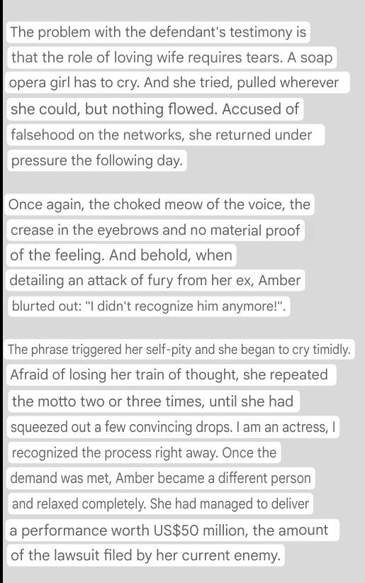 reminder that fernanda torres literally wrote a whole op-ed in 2022 shaming amber heard and calling her a liar.
