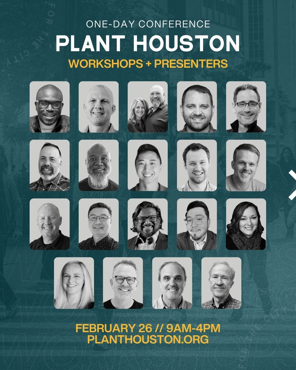 🚨 10 Days Away! 🚨
PLANT Houston is almost here—we’d love for you to join us!
Whether you’re planting, preparing, or passionate about multiplication, this is for you.

📅 February 26th
🔗 planthouston.org

#PlantHouston #ChurchPlanting #GospelSaturation #HoustonChurches