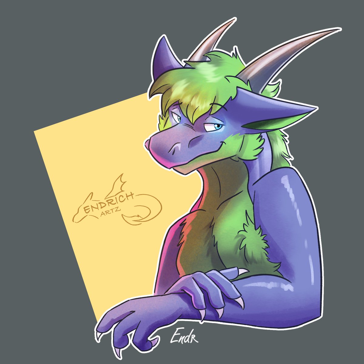 Endrich_artz's tweet photo. My first ever commission (sort of) for my bro @Xhhy17 
Details will release soon!
#Commission #dragon #ValentinesDay #art https://t.co/GMrVsQKHip