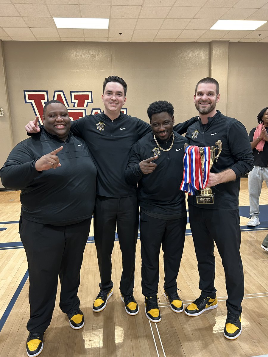 Region 6-5A Champions! 🏆 

To inherit this group of talent and Senior class, along with the best coaching staff I could ask for in my first year as a HC is a dream come true. I’m so proud of these young men and their incredible growth over the course of this season #WonNotDone