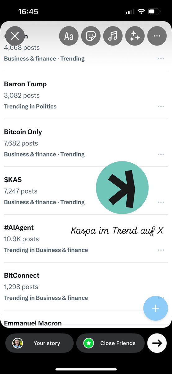 krypto_frau's tweet photo. $KAS im trend on X 📊 https://t.co/Rly3RE5ZHs