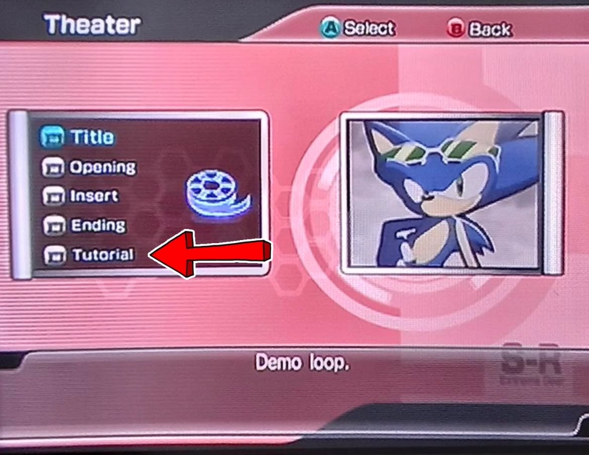 Sonic Riders has a tutorial. It’s just tucked away in the Extras menu.