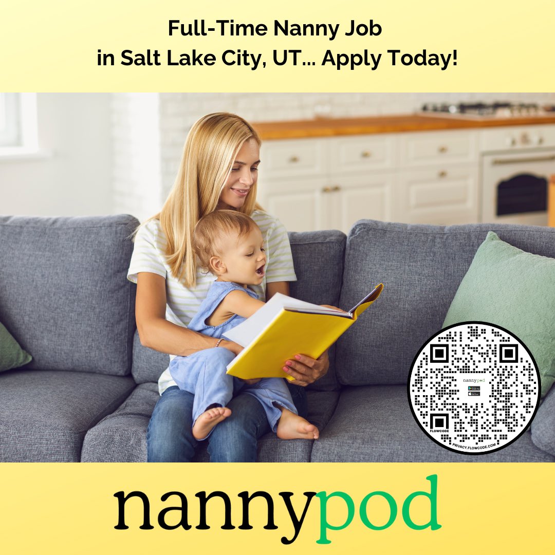 💫 Full-Time Nanny Job - Salt Lake City, Utah (East Bench area) 💫

➡️ Full-Time Nanny

➡️ March 10th 2025 Start 

➡️ 1 Child (age 13 months old)

Apply today at  NannyPod.com/apply 

The NannyPod Team 🙂

NannyPod USA Incorporated. All Rights Reserved. NannyPod™.
.
.
.
.