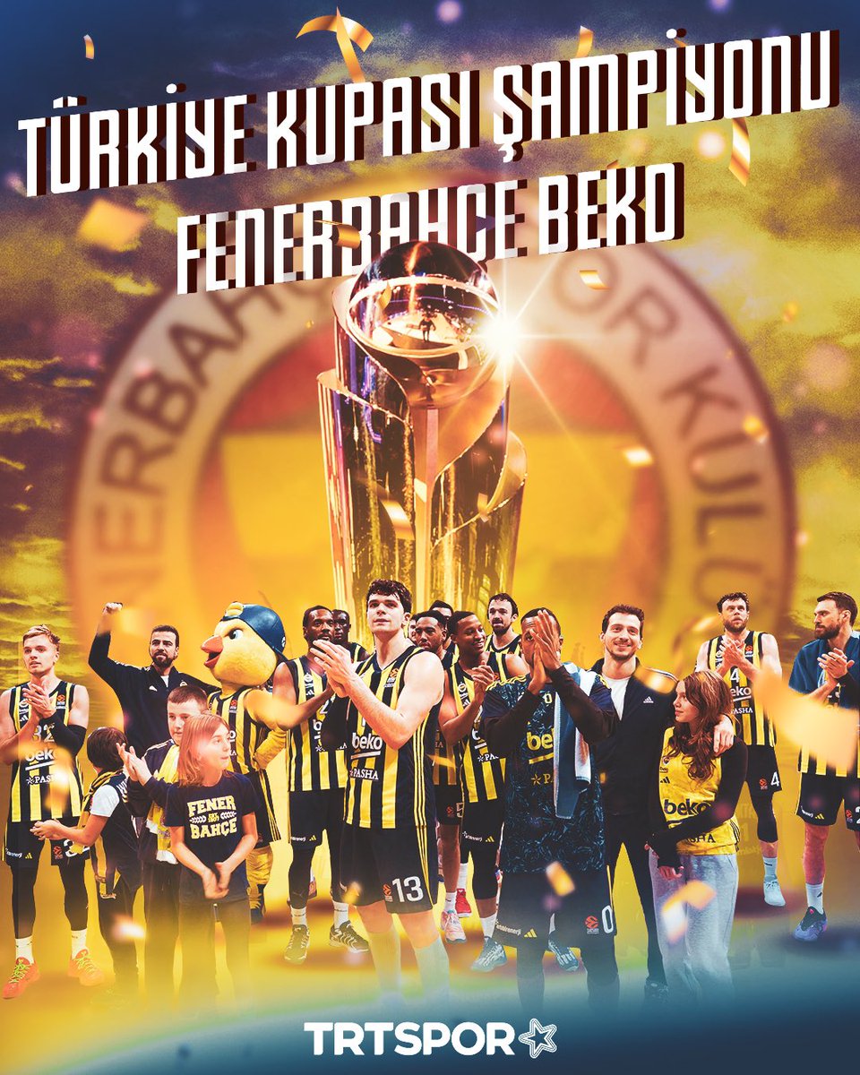 ŞANLI, ŞEREFLİ TARİHİMİZE BİR KUPA DAHA KAZANDIRDINIZ... TEŞEKKÜRLER FENERBAHÇE BEKO! SEN DÜNYANIN EN GÜZEL TAKIMISIN. 💛💙