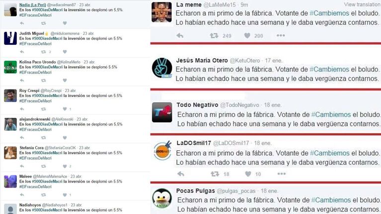 Se viene el nuevo "echaron a mi primo de la fábrica"