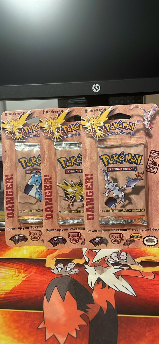 MasonCollects's tweet photo. @PopChazers Below for sale I have A base set blastoise blister and 3 fossil blisters. All are unweighed at this time, found in storage yesterday! 
Blastoise $750
Lapras $350
Aerodactyl $320
Zapdos $320
I’m in Southwest VA so down to meet anyone within 3 hrs of me
Paypal g&amp;s aswell https://t.co/DMqjZ7Z04R