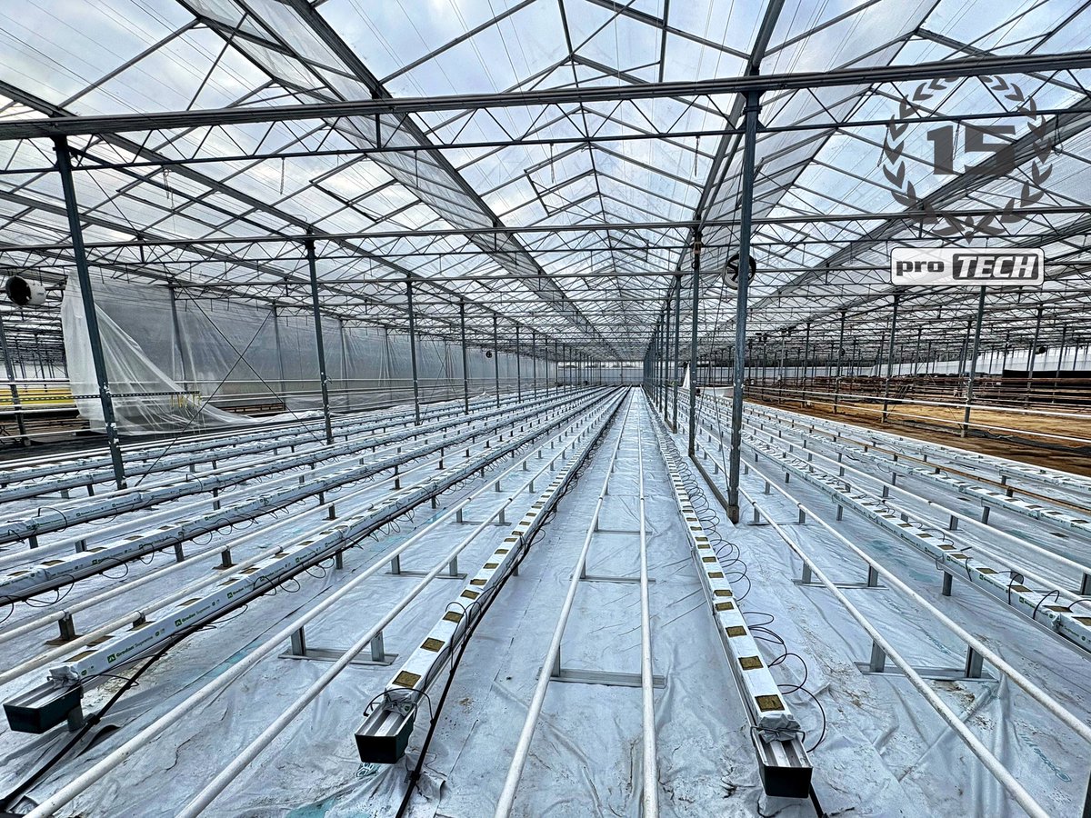 ProTechFuture's tweet image. Supply of prepainted gutter for glasshouse production of peppers using rockwool bags.
📍West Sussex , UK
protech.team
#Protech #growingsystems #glasshouse #substrate #rockwool
