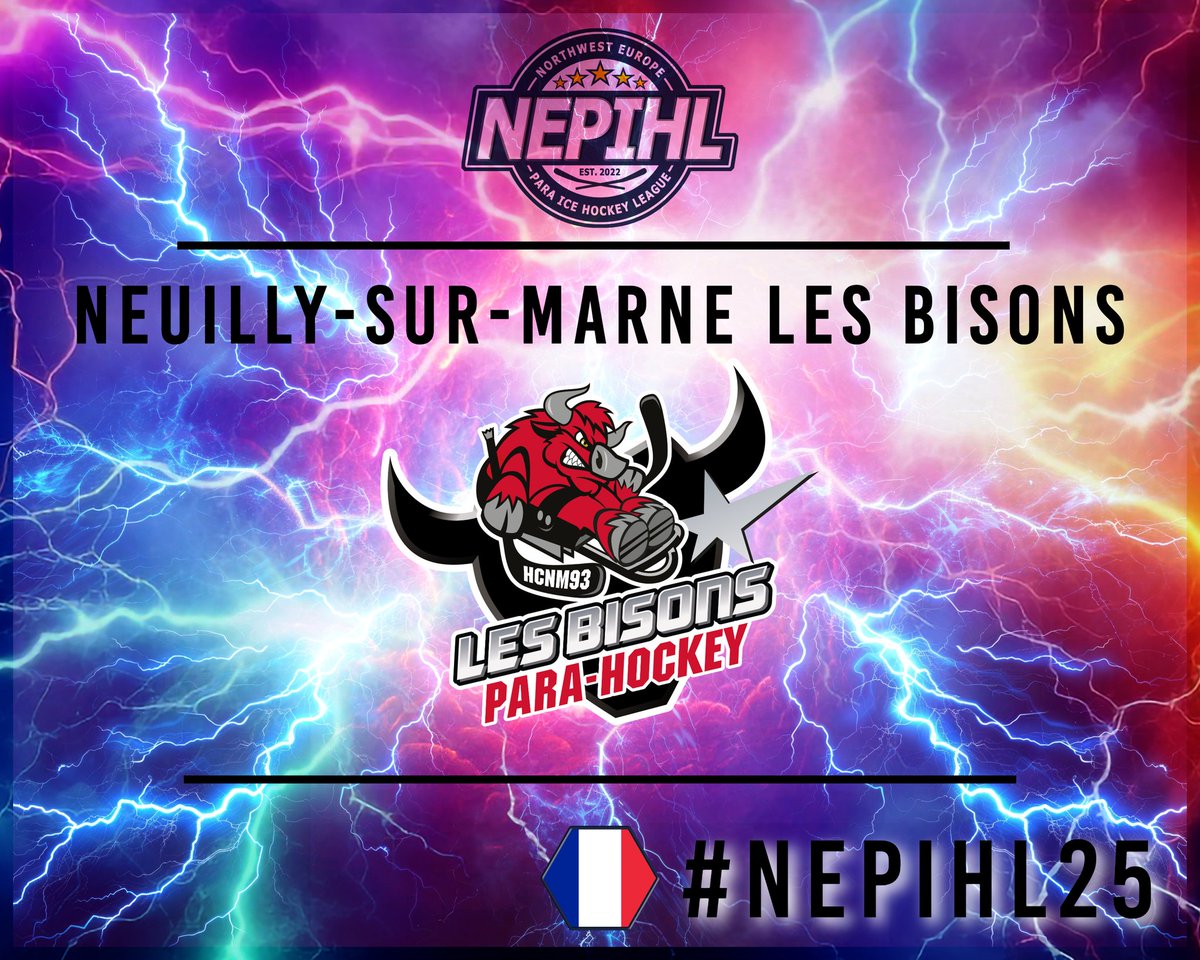 🚨 TEAM ANNOUNCEMENT 🚨

Welcome back to Neuilly-Sur-Marne Les Bisons from France.

Welcome back Bisons!

We will see you in Sheffield next month!

🇫🇷 🇫🇷 🇫🇷 

#NEPIHL25 #ParaIceHockey