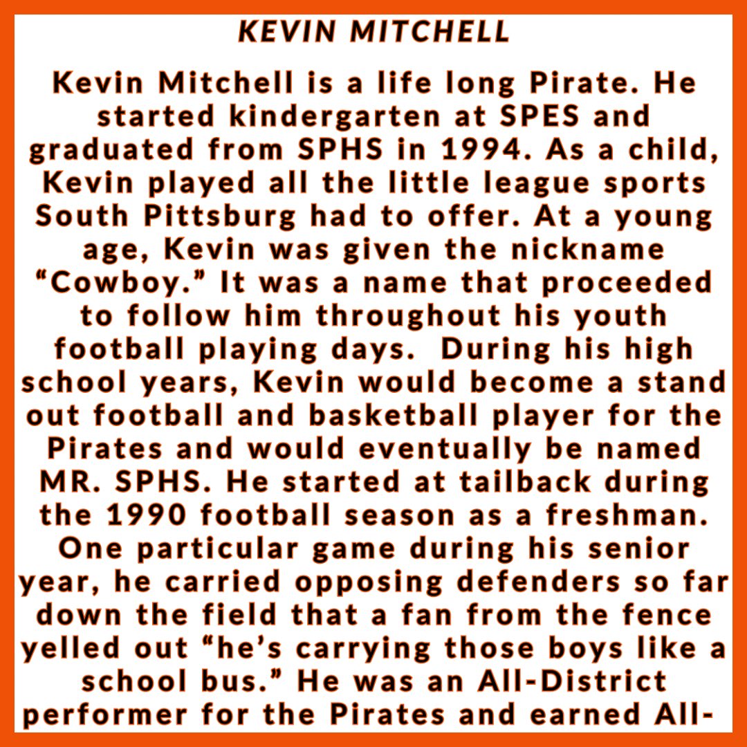 SPHSPIRATES's tweet photo. Join us in celebrating our second Black History month honoree for 2025, Mr. Kevin Mitchell. #BlackHistoryMonth #ThePitt @QMccamey52 https://t.co/eTt6mALam8