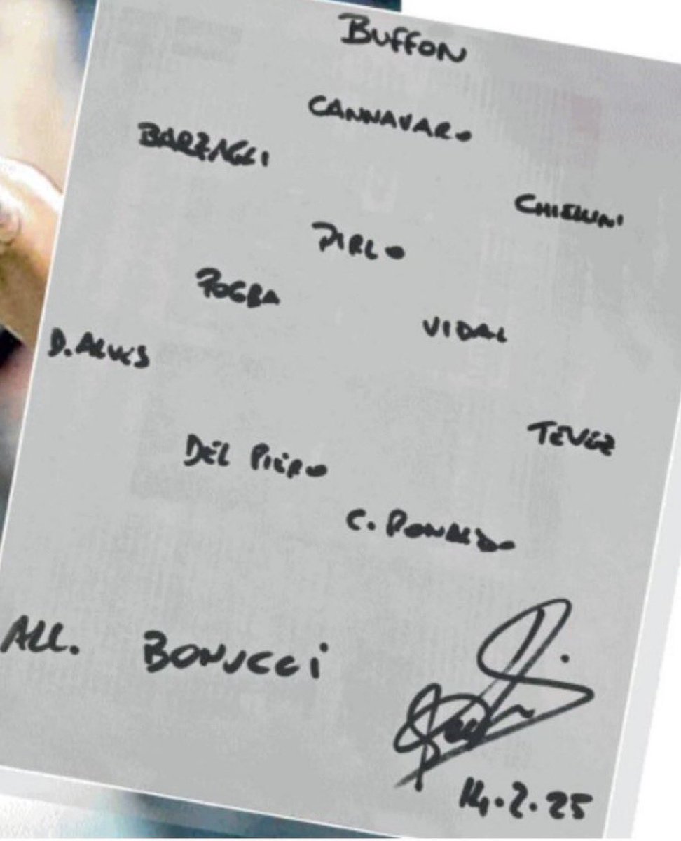 AlonsoNovoa7's tweet photo. Bonucci armó el 11 histórico de la Juventus y colocó en el equipo a ARTURO VIDAL. https://t.co/7WImZ1b90b