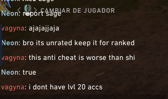 BYFgross's tweet photo. @riotgames @RiotSupport  este es el nivel de vuestro anticheat que se rien de el como quieren deberiais dejar de sacar tantas skin y arreglar estas cosas porque es penoso https://t.co/bO34juUn1z