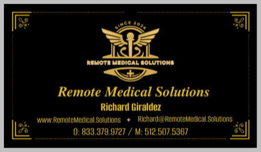 RemoteMedical's tweet image. I finally legally set up my new business as Remote Medical Solutions LLC and ordered some new double sided business cards. What do you think?