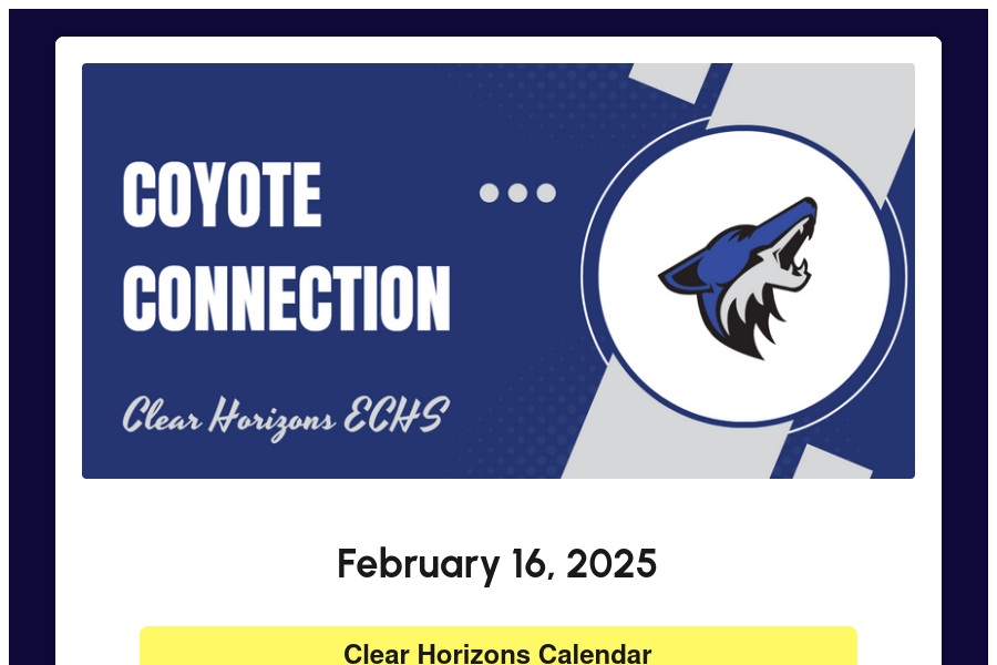 Coyote Connection 02/16/25 psqr.io/Tbhhy3uEpI via <a href="/ParentSquare/">ParentSquare</a>