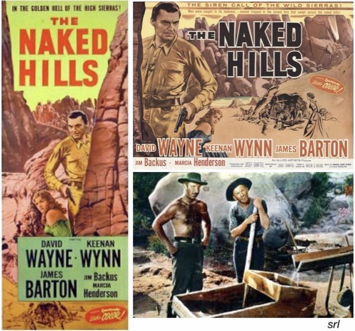 SaveRedlandLibr's tweet photo. 11:55am TODAY on @TalkingPicsTV
The 1956 #Western film🎥 “The Naked Hills” directed, written & produced by #JosefShaftel and based on a story by #HelenSBilkie
🌟#DavidWayne #KeenanWynn #JamesBarton #MarciaHenderson #JimBackus #DenverPyle #MyrnaDell https://t.co/rFAL00lf1h