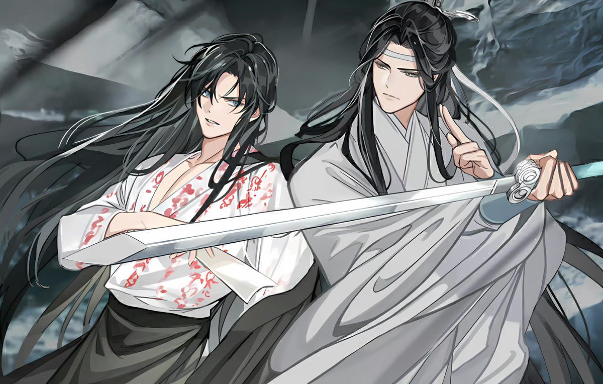 gremlinyibito's tweet photo. wangxian fighting
together                                      each other https://t.co/69n81DmnvG
