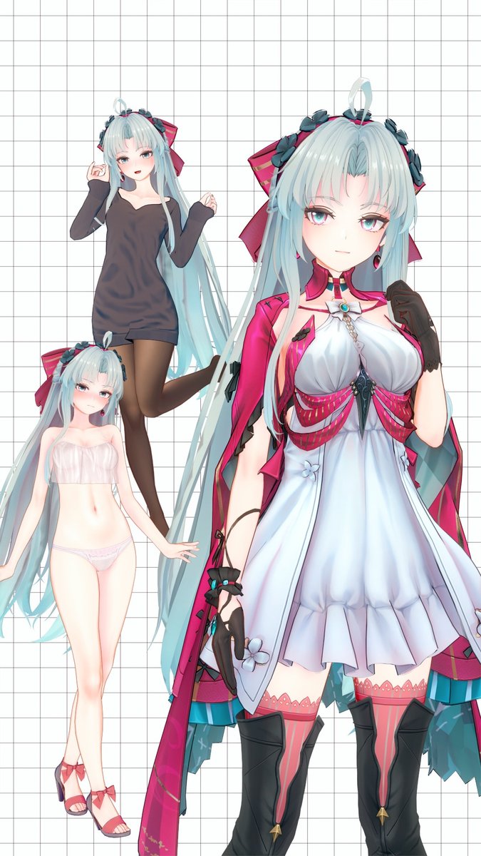 #鸣潮 #WutheringWaves #コイカツ #Carlotta 
2月的更新，コイカツ人物卡，珂莱塔，非重绘，只画了脸和长袜