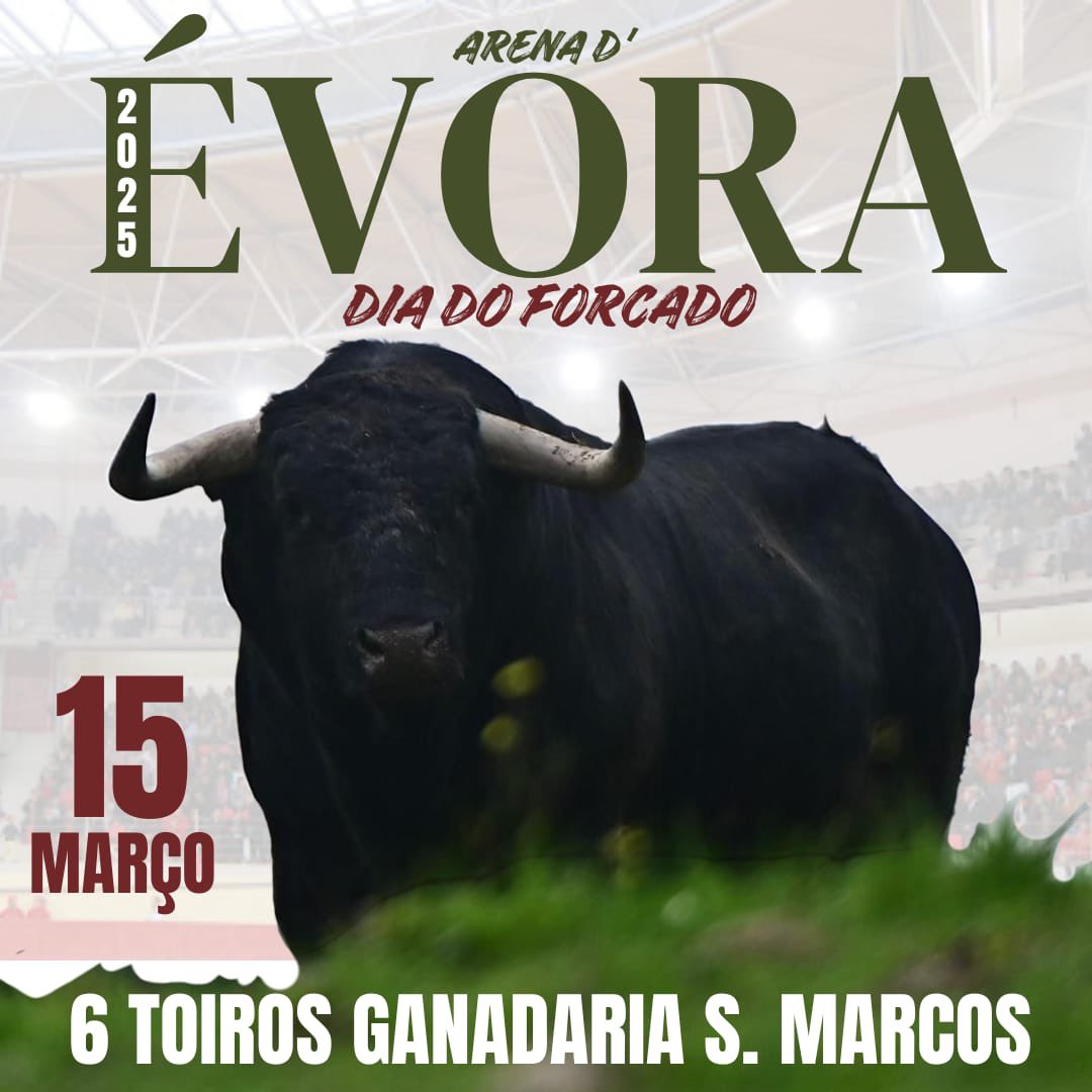 💬 Um dia diferente na Catedral do Forcado em Évora! 

📍Não falte dia 15 de Março na Arena D' Évora ao dia do Forcado pela manhã, corrida de Toiros de tarde e festa pela noite dentro! 

🎟️👇Compre aqui os seus bilhetes
shorturl.at/DFA93

#arenadevora #temporada2025
