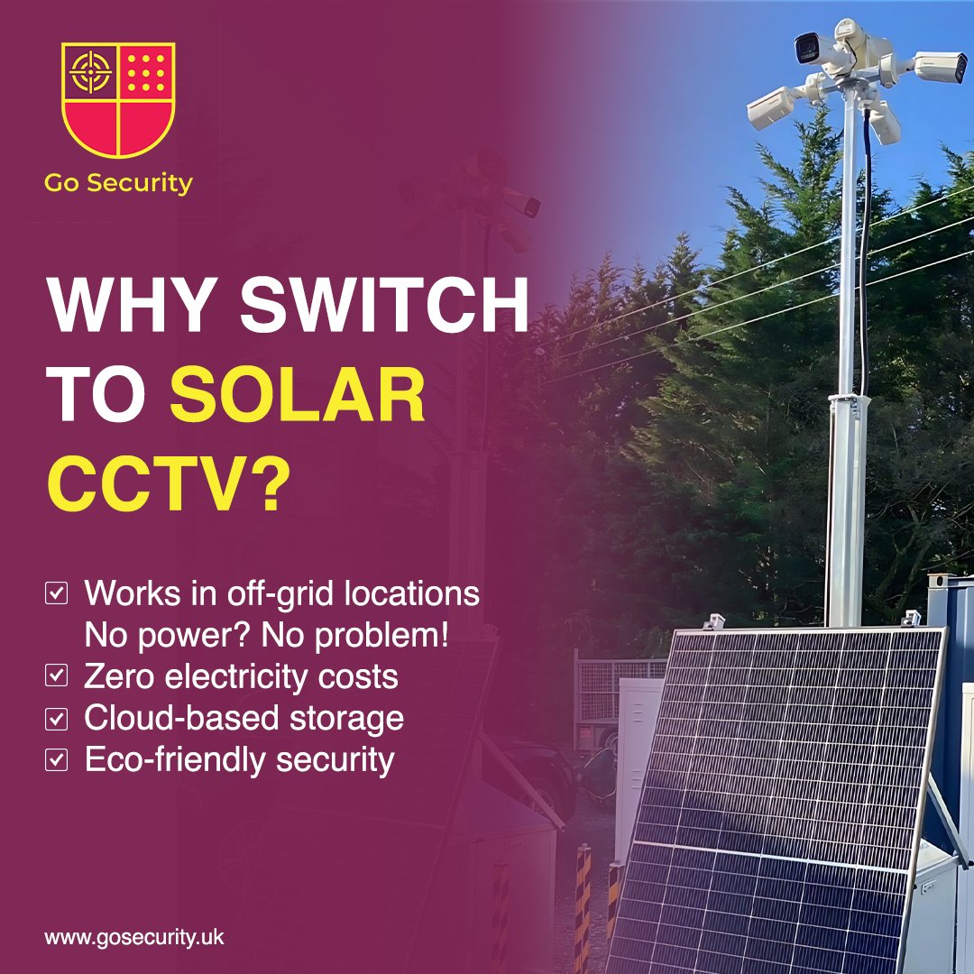 Security_on_Go's tweet photo. Why Switch to Solar CCTV?  Secure Your Site with Zero Electricity Costs! 

Looking for a reliable, cost-effective, and eco-friendly security solution?  Solar-powered CCTV is the answer! https://t.co/bx1bLatDJ2