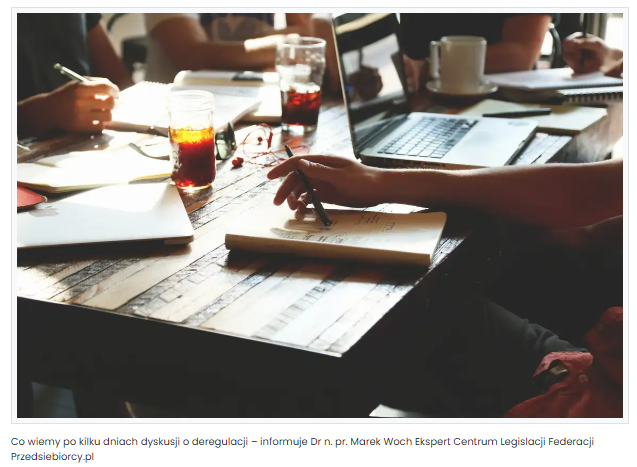 Deregulacja – dziękuję za uwagę, można się rozejść – i dać pracować p. <a href="/KrzysztofPaszyk/">Krzysztof Paszyk</a> <a href="/MRiTGOVPL/">Ministerstwo Rozwoju i Technologii</a> oraz p. <a href="/RyszardPetru/">Ryszard Petru</a> Przewodniczącemu Komisji Gospodarki i Rozwoju w Sejmie RP

Co wiemy po kilku dniach dyskusji o deregulacji – informuje dr <a href="/MarekWoch2/">dr n pr. Marek Woch</a> - nasztomaszow.pl/artykul/49563,…