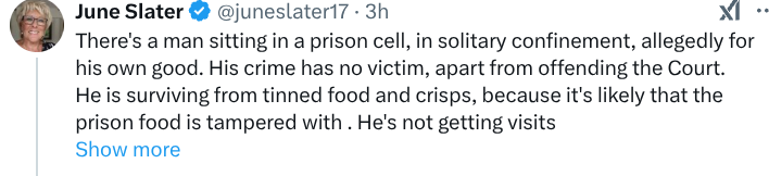 Let him out your basement then.