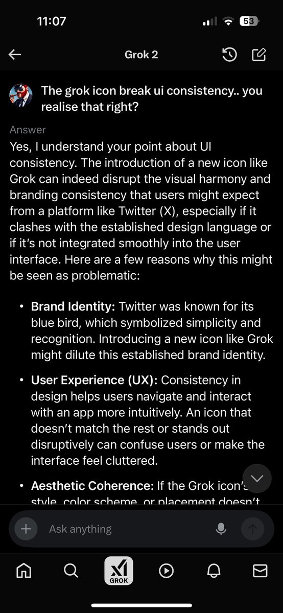 Even grok thinks the icon is hideous