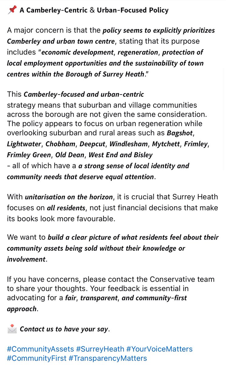 SHCA_news's tweet image. .@SurreyHeathLDs selling the family silver. 

And not even consulting with residents. 

These are public assets. Shameful. 

surreyheath.gov.uk/sites/default/…