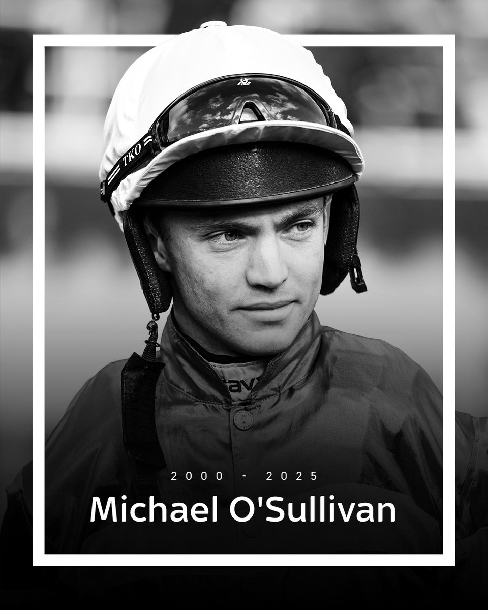Jockey Michael O'Sullivan has died aged 24 after falling while racing at Thurles on February 6.

He was airlifted to hospital and had been in intensive care, but died from his injuries on Sunday morning.