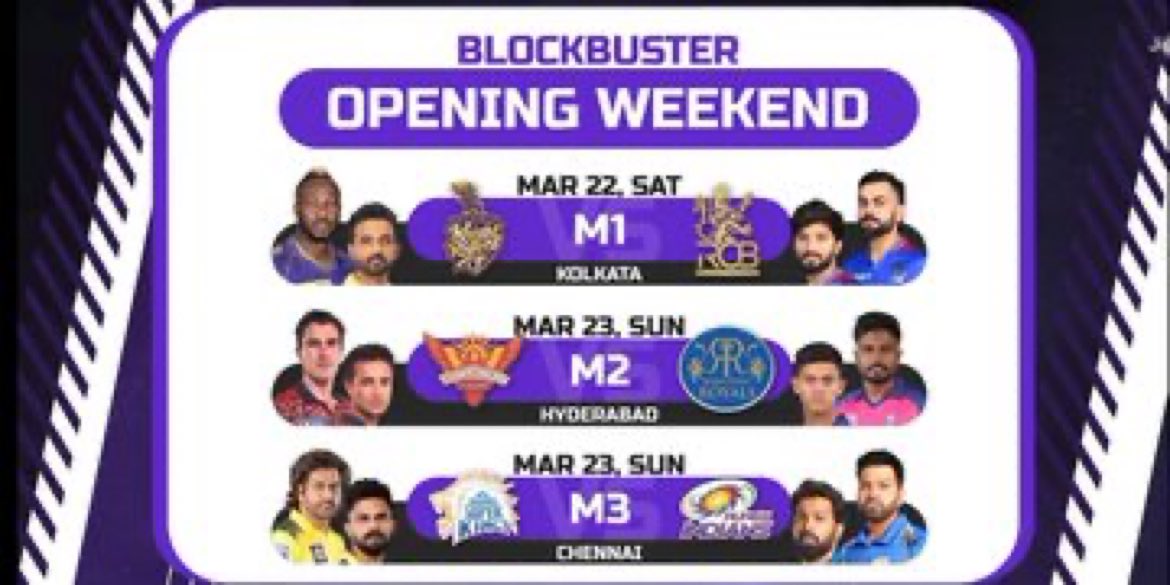 Briomatic11's tweet photo. IPL2025 blockbuster openings #IPL2025 https://t.co/sP7PXZ7SDx