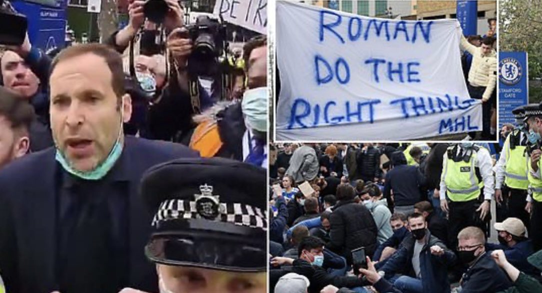 Neiltruechels's tweet photo. Cech and Roman did the right thing, this protest on the 25th February at the Bovril Gate at 6pm before the Southampton match MUST be greater in numbers. The future of @ChelseaFC is at stake. Blue Co. have destroyed our Elite status from the ground upward, they must be stopped 💙 https://t.co/2oLnfrEwai