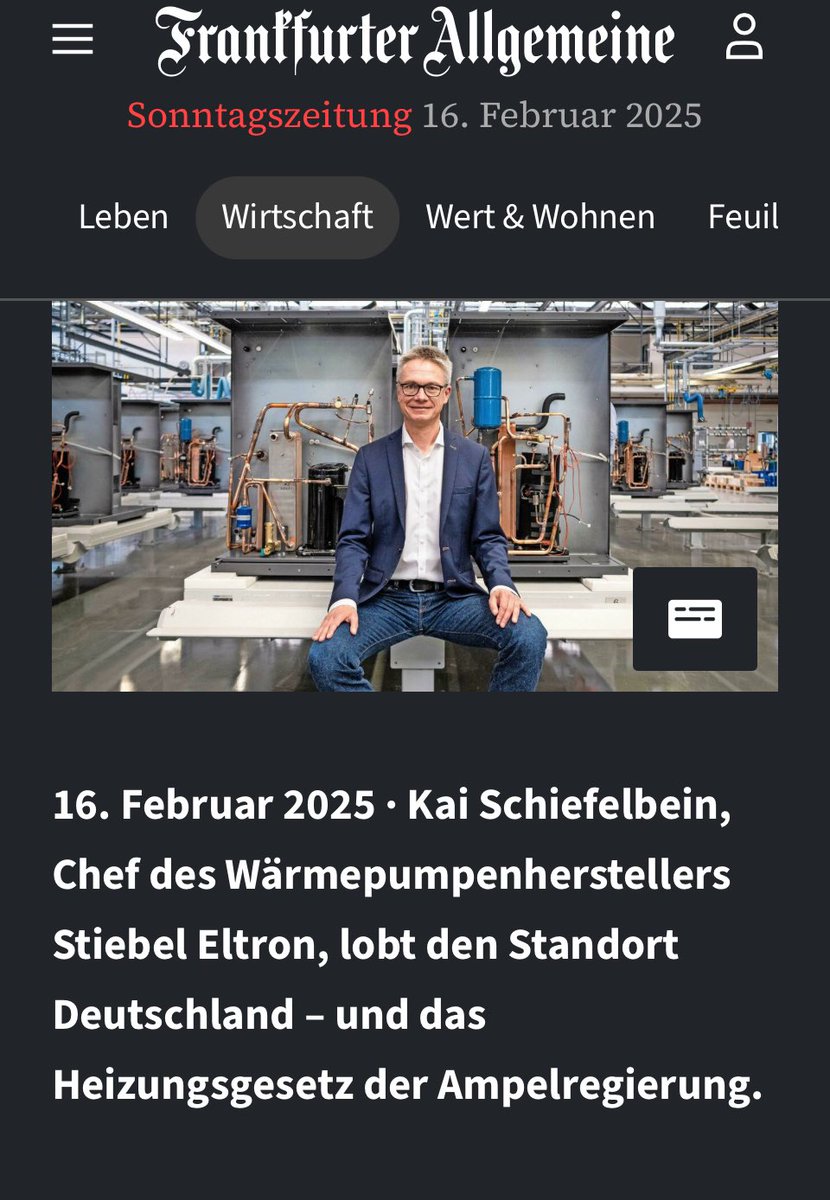 suse1603 🇪🇺 🇩🇪 🇺🇦 🏳️🌈 (@suse1603) on Twitter photo Stiebel Eltron lobt den Standort Deutschland und das Heizungsgesetz der Ampel 🚦 
#Wärmepumpe 
#HabeckKannKanzler 
zeitung.faz.net/fas/wirtschaft… Stiebel Eltron lobt den Standort Deutschland und das Heizungsgesetz der Ampel 🚦 
#Wärmepumpe 
#HabeckKannKanzler 
zeitung.faz.net/fas/wirtschaft…