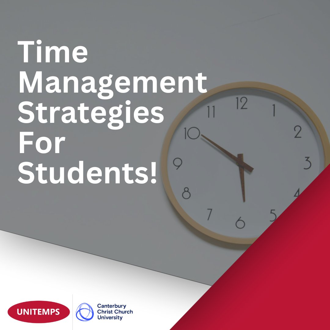 Struggling with time management as a student? 📚 Here are some tips to stay on track:

✅ Start your day with a routine ✅ Tailor your study schedule to your natural rhythm ✅ Use the Pomodoro Technique for focused study and breaks

💻 Read more tips here: unitemps.com/career-advice/…