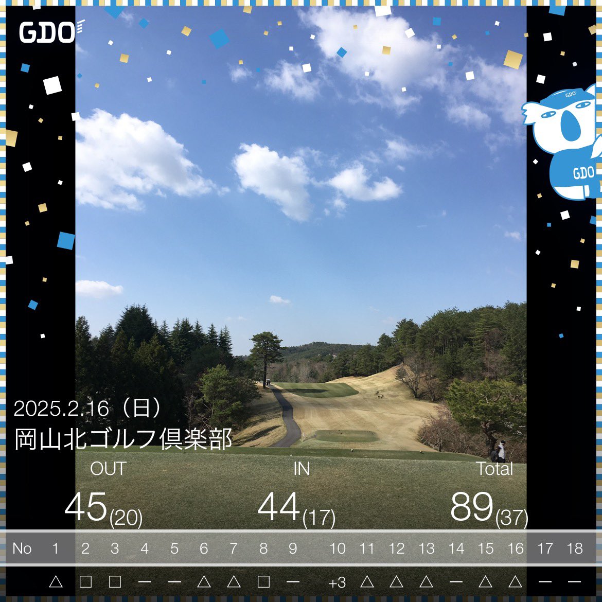 aratyan2's tweet photo. 月例前の練ランでした⛳️
天気は最高☀️
前回ベストの余韻は何処かに忘れてきた3パットの連続😂

何とか90切りは死守でありました❗️笑 https://t.co/eoEGu0lbMt