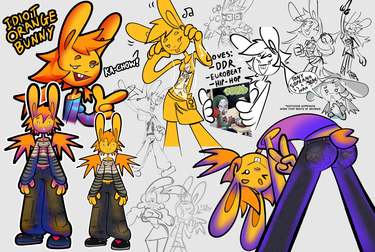 Leo_Winter_'s tweet photo. More idiot Tangerine drawings 🐰🍊 https://t.co/GllAHKcNLp