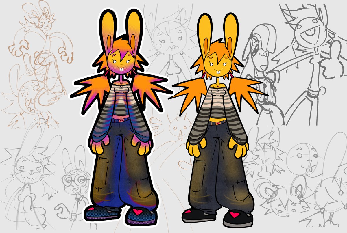 Leo_Winter_'s tweet photo. More idiot Tangerine drawings 🐰🍊 https://t.co/GllAHKcNLp